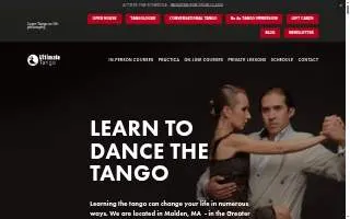 Ultimate Tango School of Dance website