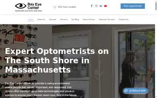 Bay Eye Center of Mansfield website