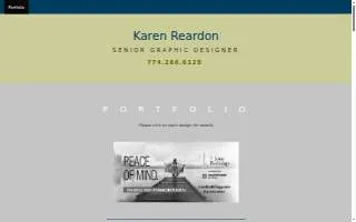 KR Graphic Design website