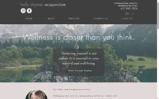 Holly Shuman Acupuncture website