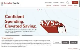 Leader Bank - Lawrence Mortgage Loan Office website