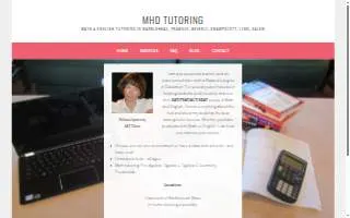 MHD Tutoring website
