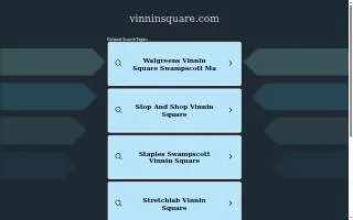 The Residence at Vinnin Square of Marblehead website
