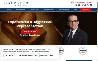 Cappetta Law Offices website