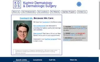 Kuchnir Dermatology of Marlborough website