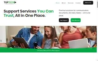 TopTech Support website