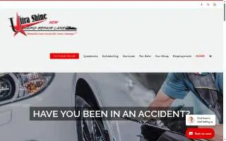 Ultra Shine Collision website