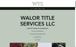 Walor Title Services LLC of Marlborough