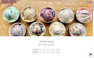 B's Ice Cream website