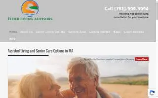Elder Living Advisors - Assisted Living & Senior Care website