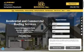 Mac Roofing Co Inc of Fairhaven website