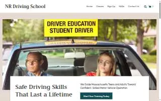 NR Driving School of Marshfield website