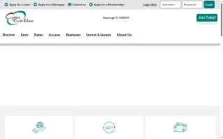 Quincy Credit Union website