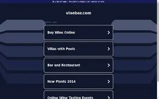 Vine Bar of Marshfield website