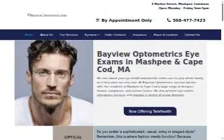 Bayview Optometrics website
