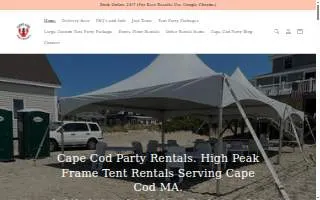 Cape Cod Party Rentals of Mashpee website