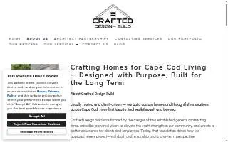 Crafted Design Build website