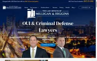 Law Offices of Milligan & Higgins website