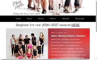 Mass Motion Dance Metro West website