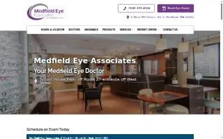 Medfield Eye Associates Inc website