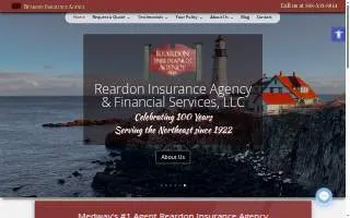 Reardon Insurance Agency & Financial Services, LLC of Holliston website