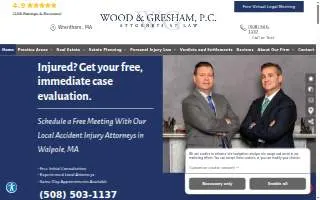Wood & Gresham, P.C. of Medfield website