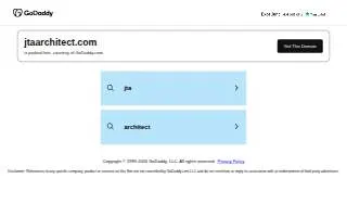JtA | Joe the Architect website