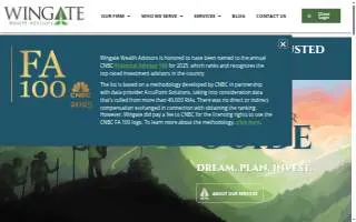 Wingate Wealth Advisors, LLC of Medford website