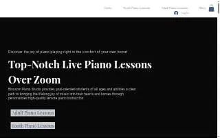 Blossom Piano Studio website