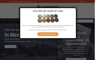 Curiosity Coins website