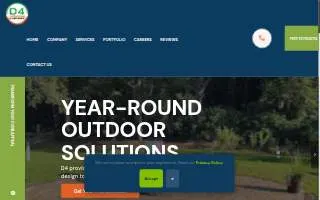 D4 Landscaping /Hardscape /Masonry /Excavation /Construction /Landscape website