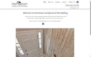 Hometown Handyman and Remodeling website