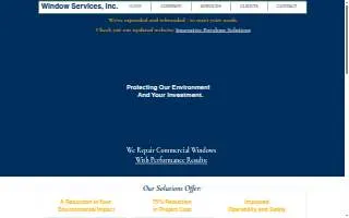 Window Services Inc of Medway website