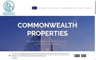 Commonwealth Properties website