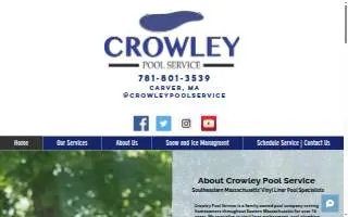 Crowley Pool Service of Melrose website