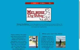 Melrose Dog Walking website