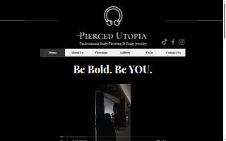 Pierced Utopia website