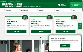 Sullivan Tire & Auto Service of Melrose website