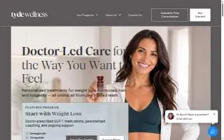 Tyde Wellness & Weight Loss of Pembroke website
