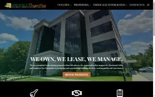 Brooks Properties website