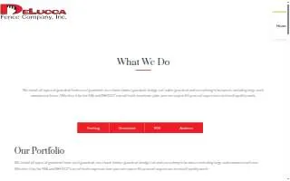 DeLucca Fence Company, Inc. website