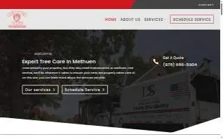 Methuen Tree Service website