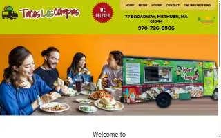 Tacos Los Compas website
