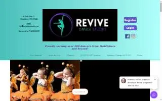 Revive Dance Studio website