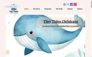 Tiny Tides Childcare website