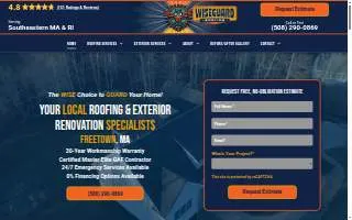 WiseGuard Roofing LLC of Middleborough website