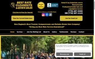 Best Rate Cleanouts & Estate Sales website