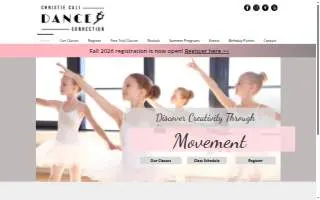 Christie Cali Dance Connection website