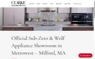 Clarke Showroom - Milford website