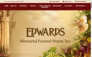 Edwards Memorial Funeral Home website
